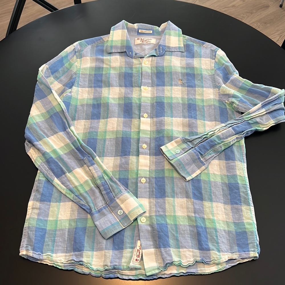 Penguin Slim Fit Linen Shirt